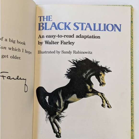 Vintage "The Black Stallion" by Walter Farley Dr. Seuss Beginner Books Childrens - Picture 3 of 10